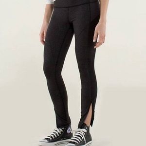 Lululemon Women’s Patience Pants Leggings Zipper Black/Gray Size 6